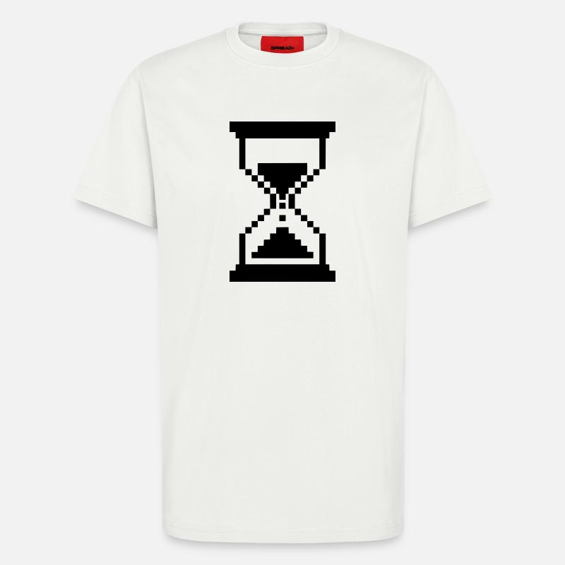 Pixel Hourglass Loading Icon - T-Shirt - made by SPREAD - OFF WHITE