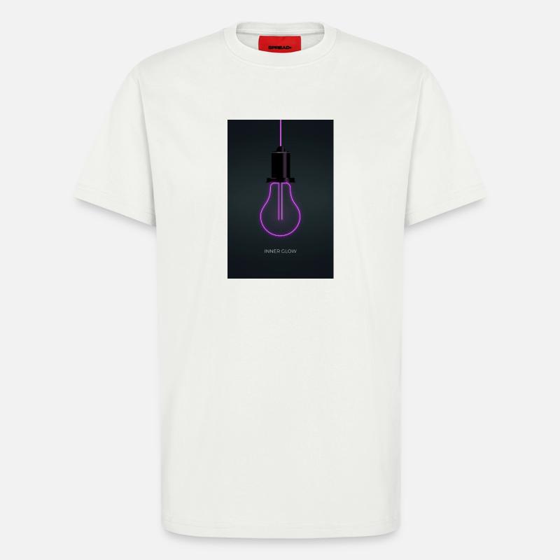 Inner Glow Neon Glühbirne Poster - T-Shirt - made by SPREAD - OFF WHITE