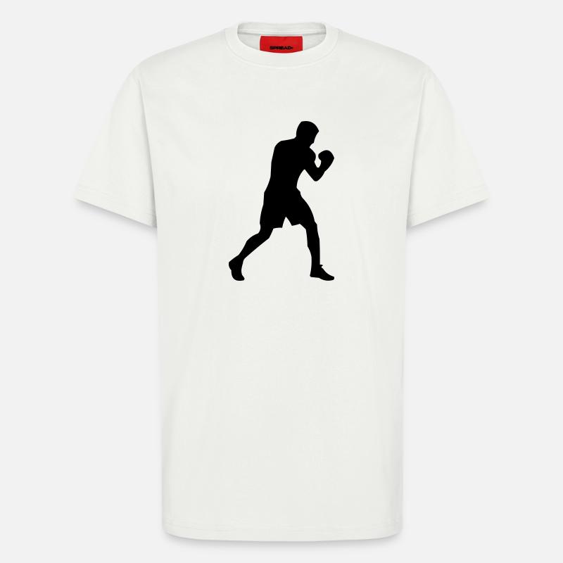 boxer - T-Shirt - made by SPREAD - OFF WHITE