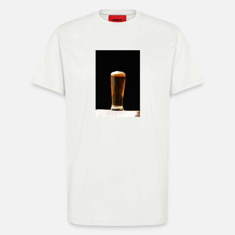Bierglas Abendlicht - T-Shirt - made by SPREAD - OFF WHITE