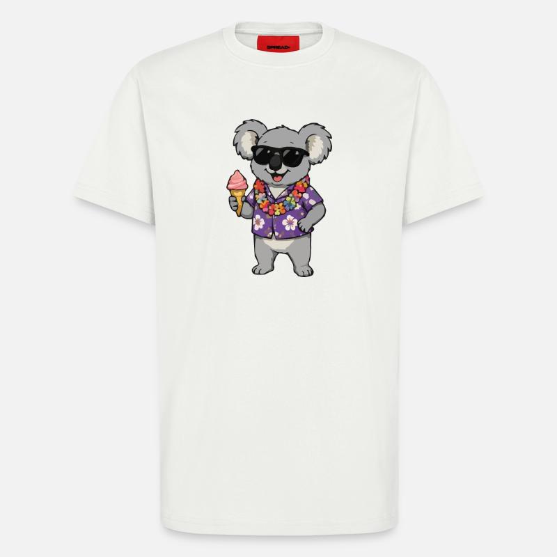 Koala Hawaii Eis - T-Shirt - made by SPREAD - OFF WHITE