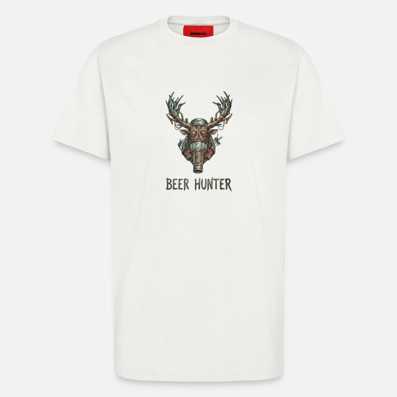 Steampunk-Bierjäger - T-Shirt - made by SPREAD - OFF WHITE