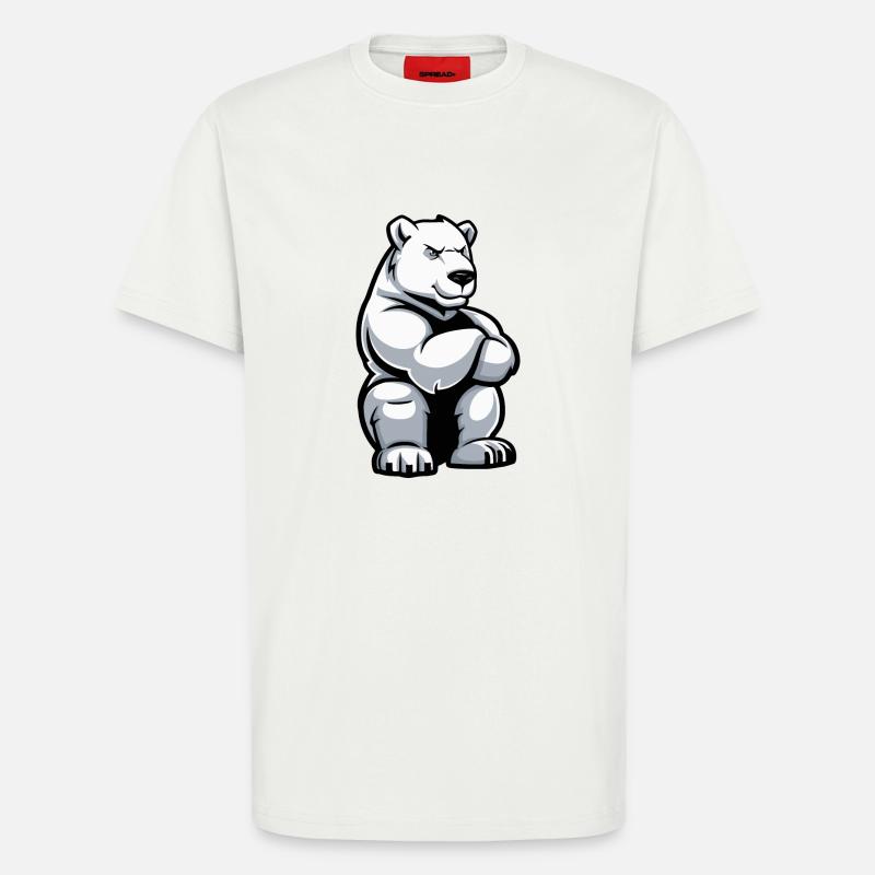 Polar Bear Comic - T-Shirt - made by SPREAD - OFF WHITE