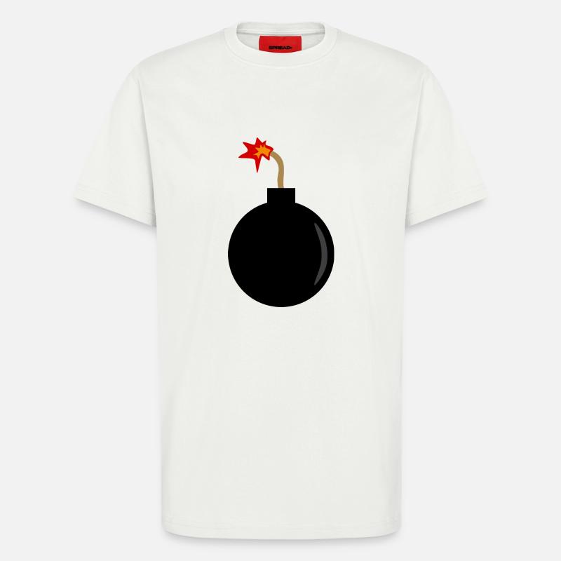 exploding bomb - T-Shirt - made by SPREAD - OFF WHITE