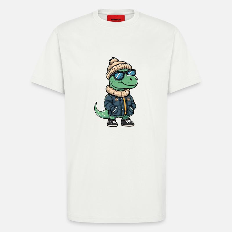 Dinosaurier brontosaurus Cool Comic - T-Shirt - made by SPREAD - OFF WHITE