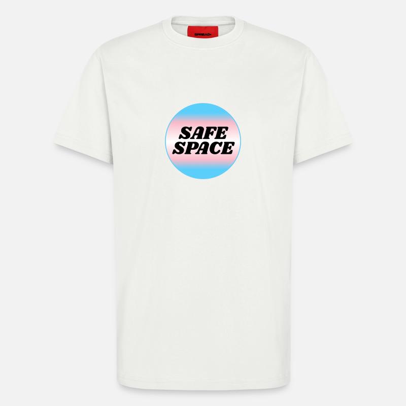 TRANS safe space - transgender pride - T-Shirt - made by SPREAD - OFF WHITE