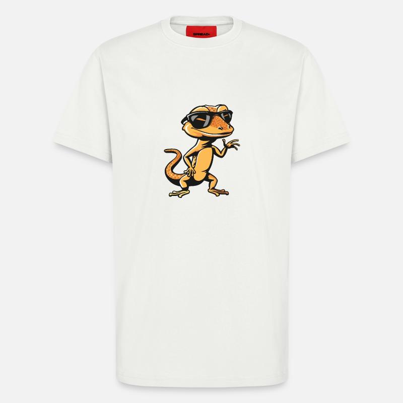 Lizard Cool Comic - T-Shirt - made by SPREAD - OFF WHITE