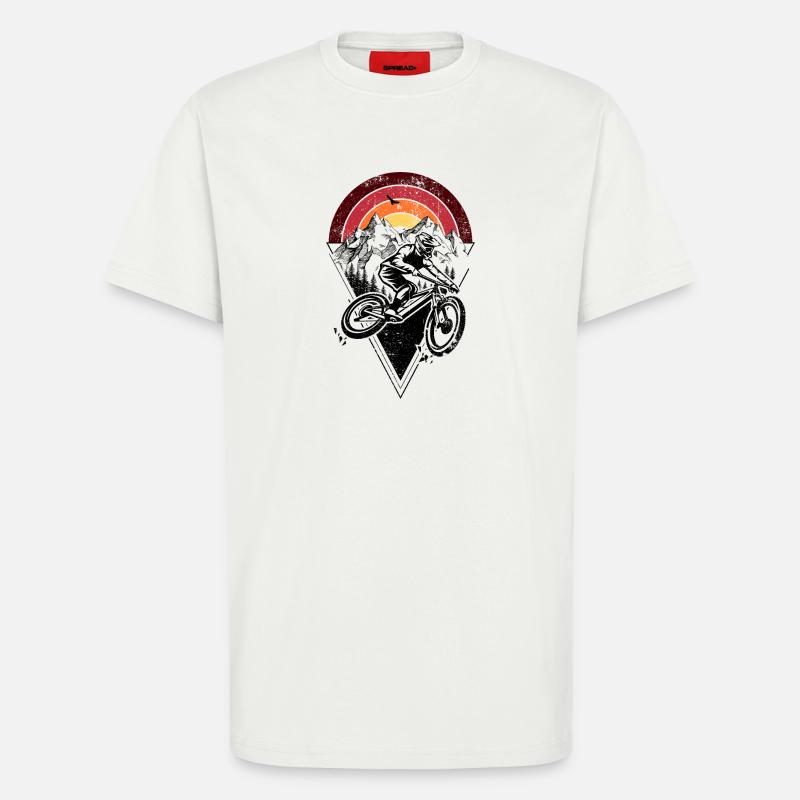 Sunset Ridge Silhouette Bogen - T-Shirt - made by SPREAD - OFF WHITE