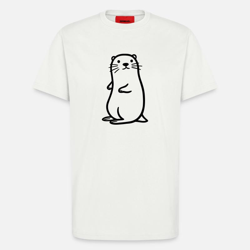 otter - T-Shirt - made by SPREAD - OFF WHITE