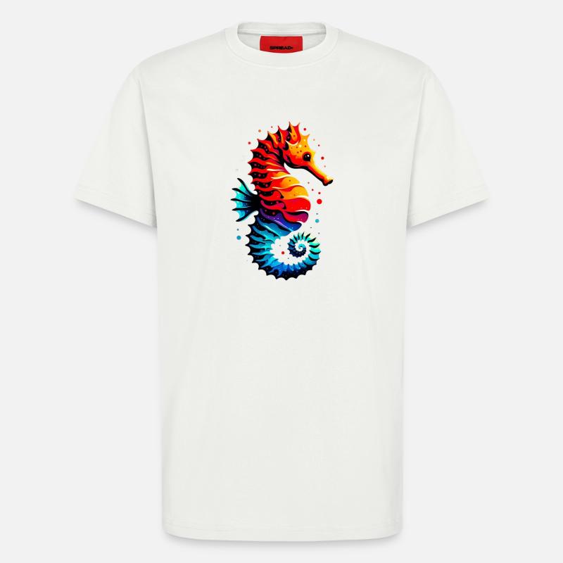 Seepferdchen - T-Shirt - made by SPREAD - OFF WHITE