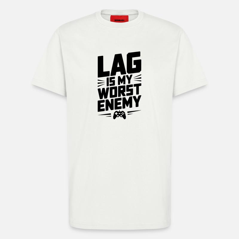 Le décalage est mon pire ennemi - T-shirt bio décontracté fabriqué en UE - OFF WHITE