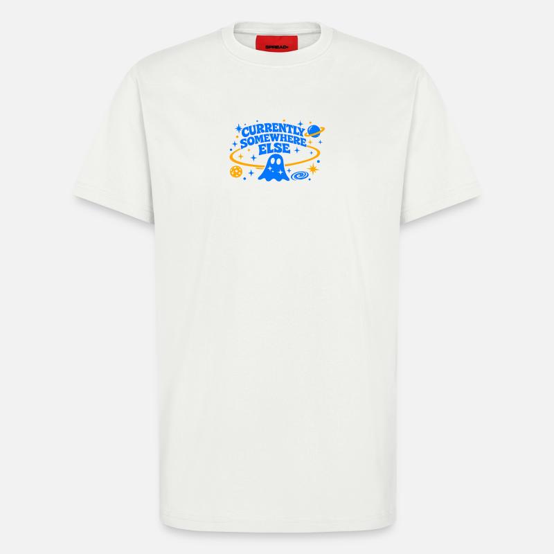 CURRENTLY SOMEWHERE ELSE - T-Shirt - made by SPREAD - OFF WHITE