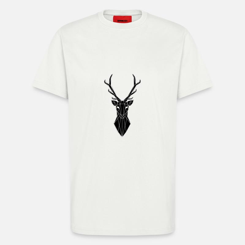 stilisierte Hirsche - T-Shirt - made by SPREAD - OFF WHITE