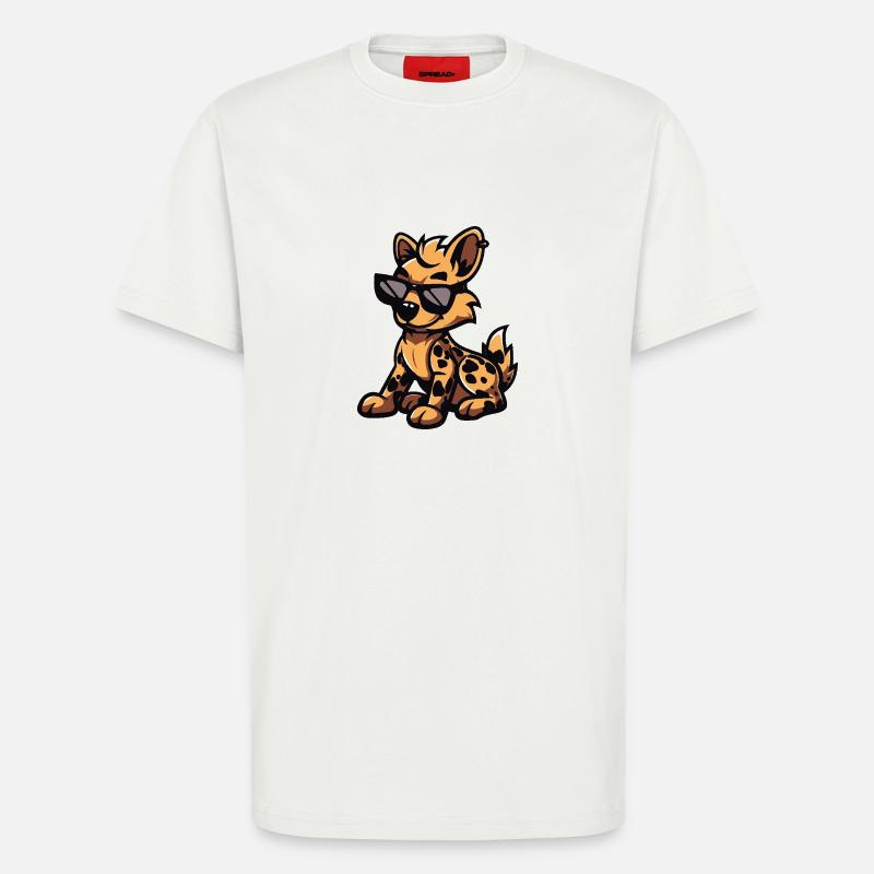 Hyäne Cool Comic - T-Shirt - made by SPREAD - OFF WHITE