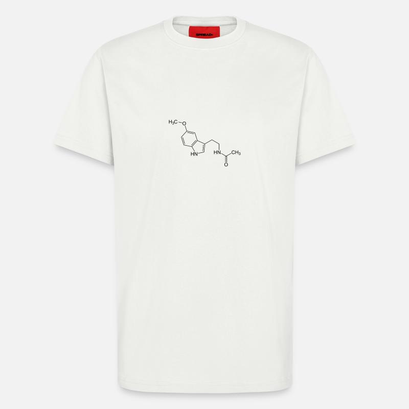 Melatonin Strukturformel - T-Shirt - made by SPREAD - OFF WHITE