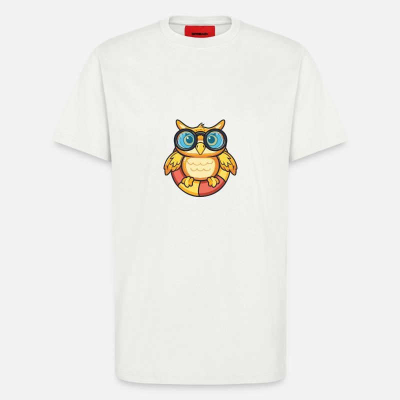 Eule Comic Cool - T-Shirt - made by SPREAD - OFF WHITE