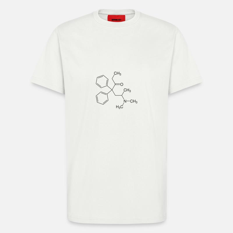 Methadone structural formula - T-Shirt - made by SPREAD - OFF WHITE