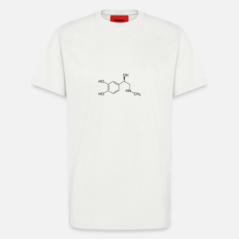 Adrenalin Strukturformel - T-Shirt - made by SPREAD - OFF WHITE