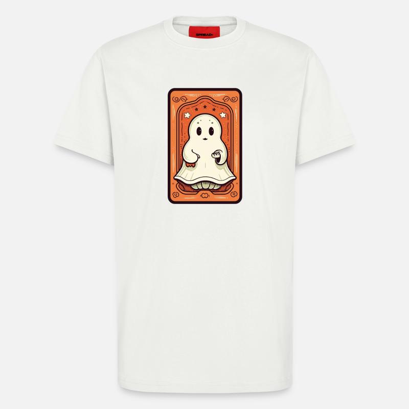 Orange Geist Tarot Karte - T-Shirt - made by SPREAD - OFF WHITE