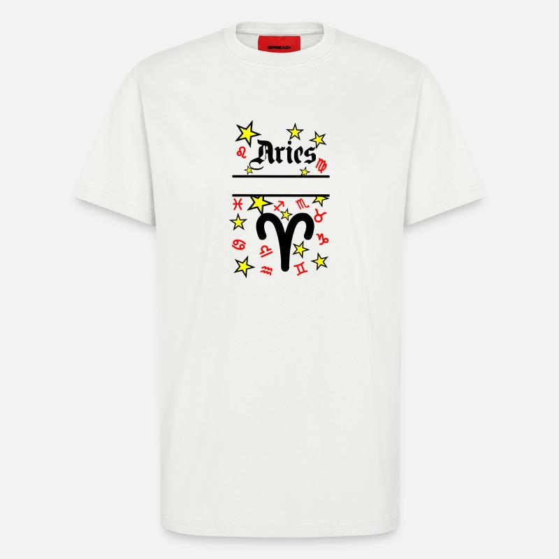 Widder Sternzeichen Widder - T-Shirt - made by SPREAD - OFF WHITE