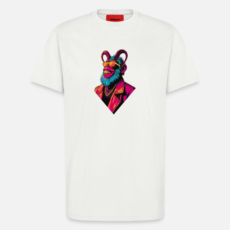 Devil Monkey - T-Shirt - made by SPREAD - OFF WHITE