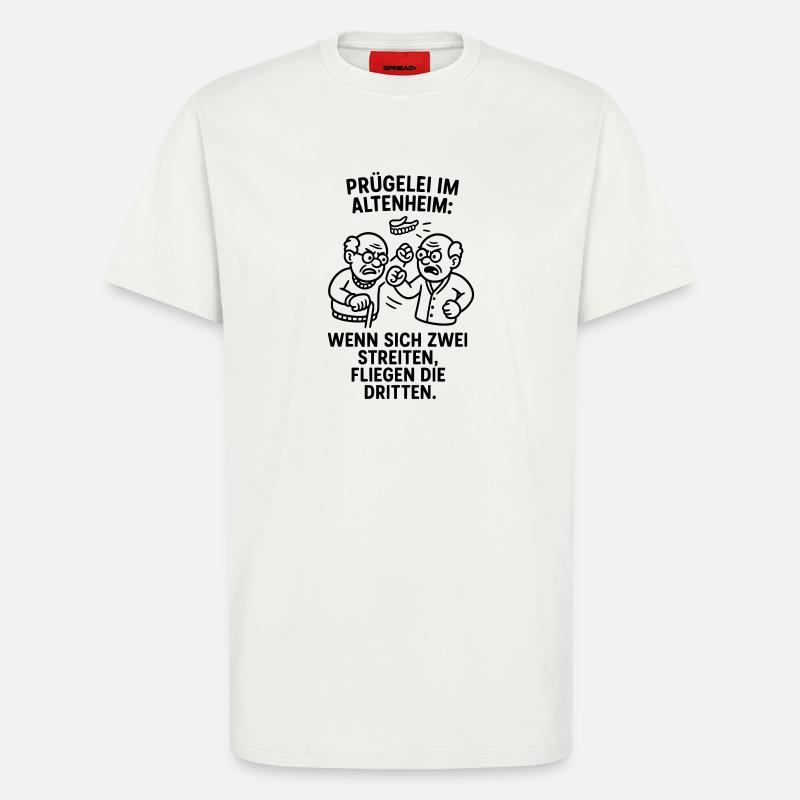 Third Fly Brawl Brawl Quarrel - T-Shirt - made by SPREAD - OFF WHITE