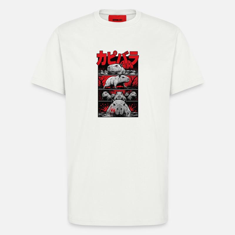 Blutsee Capybara Horror - T-Shirt - made by SPREAD - OFF WHITE