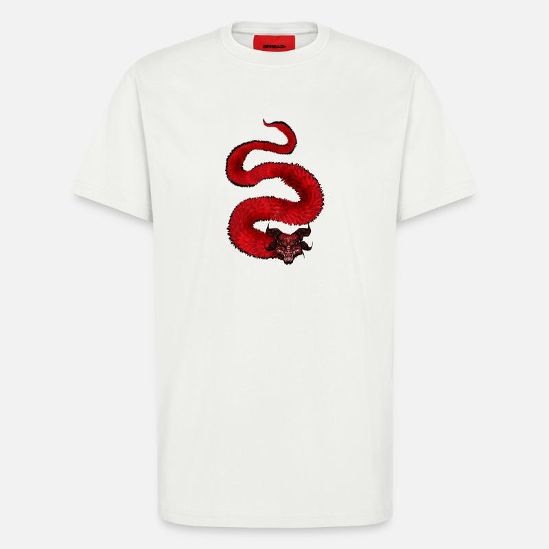 dragon - T-Shirt - made by SPREAD - OFF WHITE