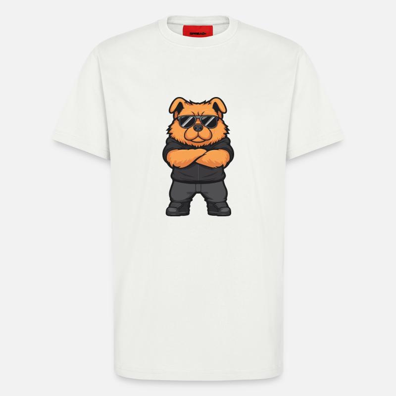 Chow Chow Dog Comic - T-Shirt - made by SPREAD - OFF WHITE