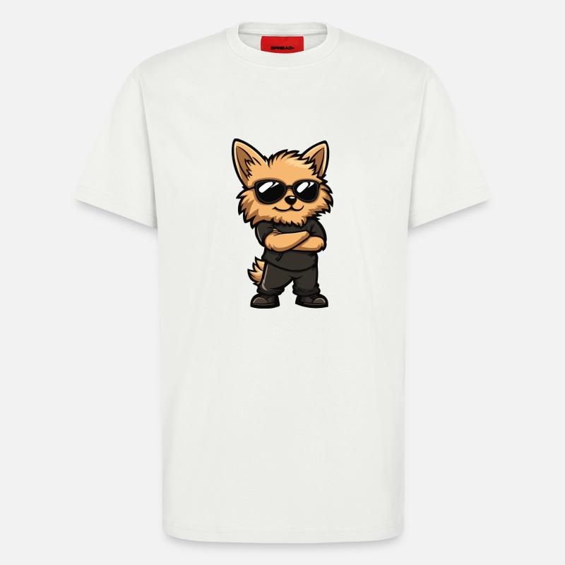 Zwergspitz Hund Comic - T-Shirt - made by SPREAD - OFF WHITE
