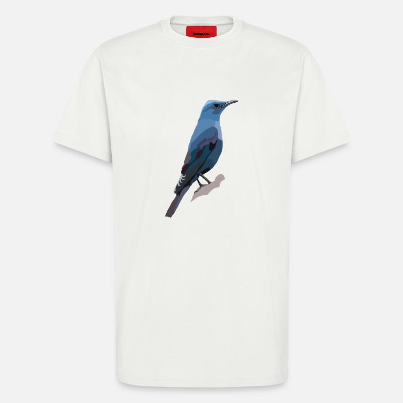 Blaumerle - T-Shirt - made by SPREAD - OFF WHITE