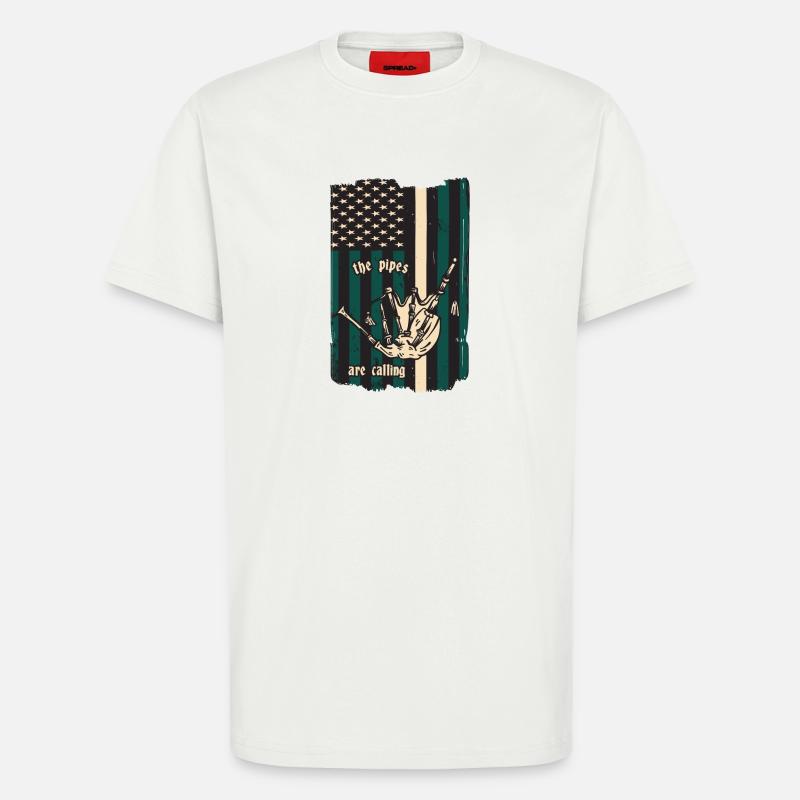 Dudelsack Spieler - T-Shirt - made by SPREAD - OFF WHITE