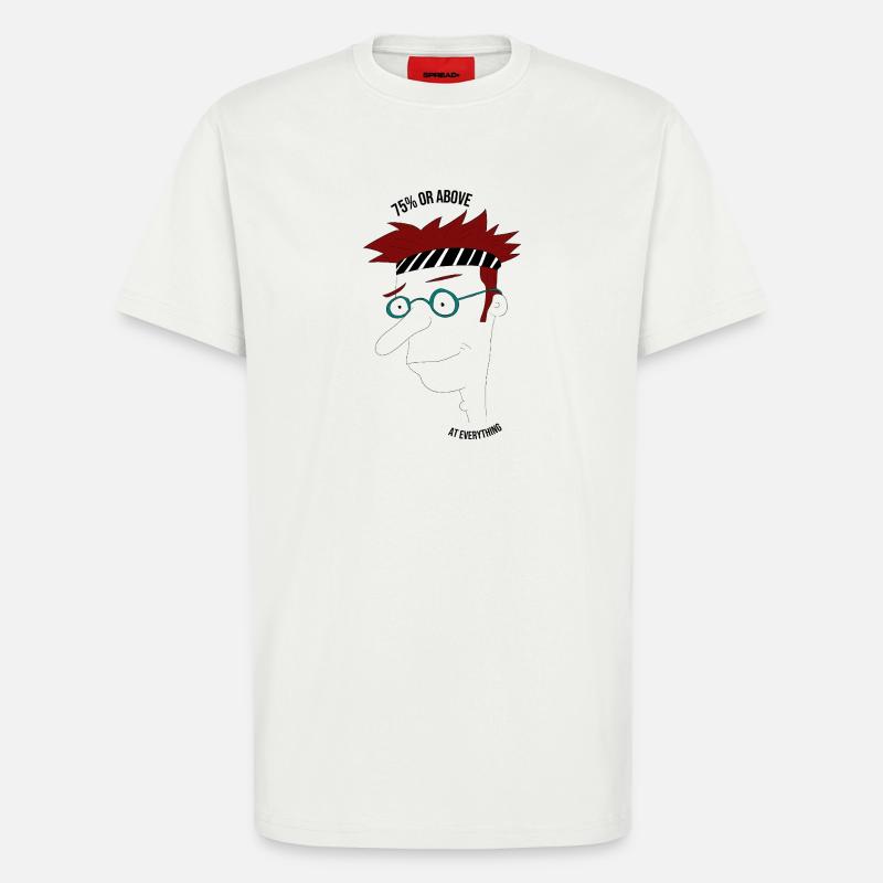 75 % oder mehr in allem, Mann - T-Shirt - made by SPREAD - OFF WHITE