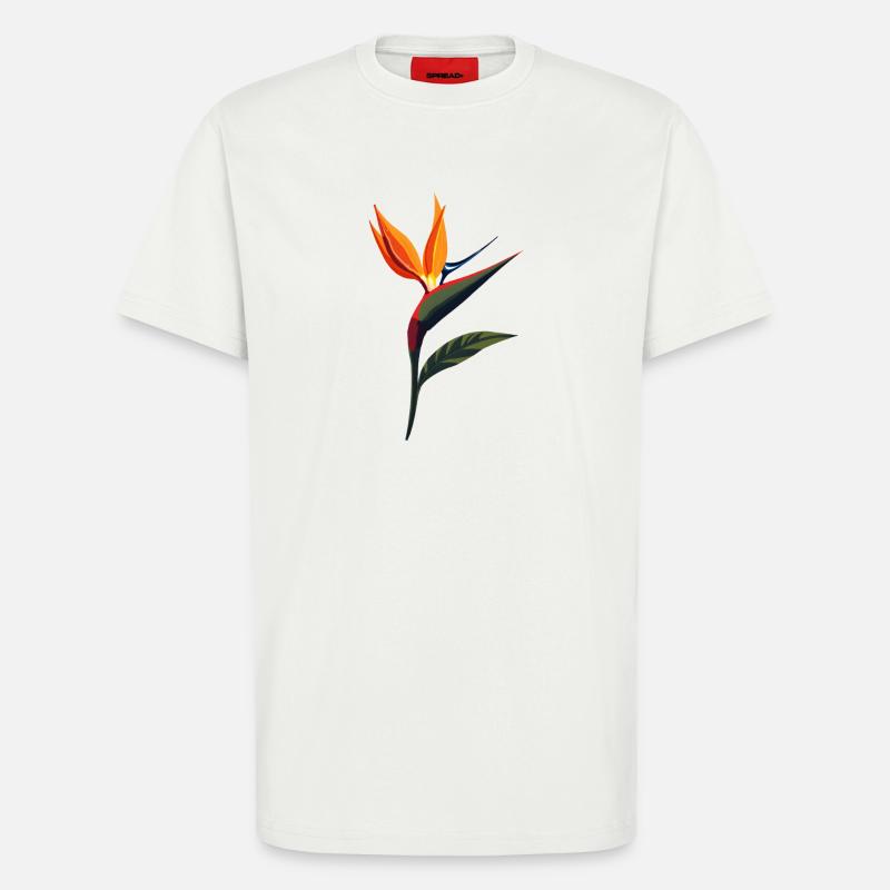 Paradiesvogelblume  - T-Shirt - made by SPREAD - OFF WHITE