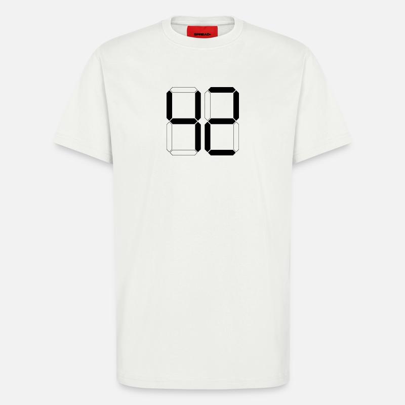 NUMMER 42 Zweiundvierzig Geschenk Digital - T-Shirt - made by SPREAD - OFF WHITE