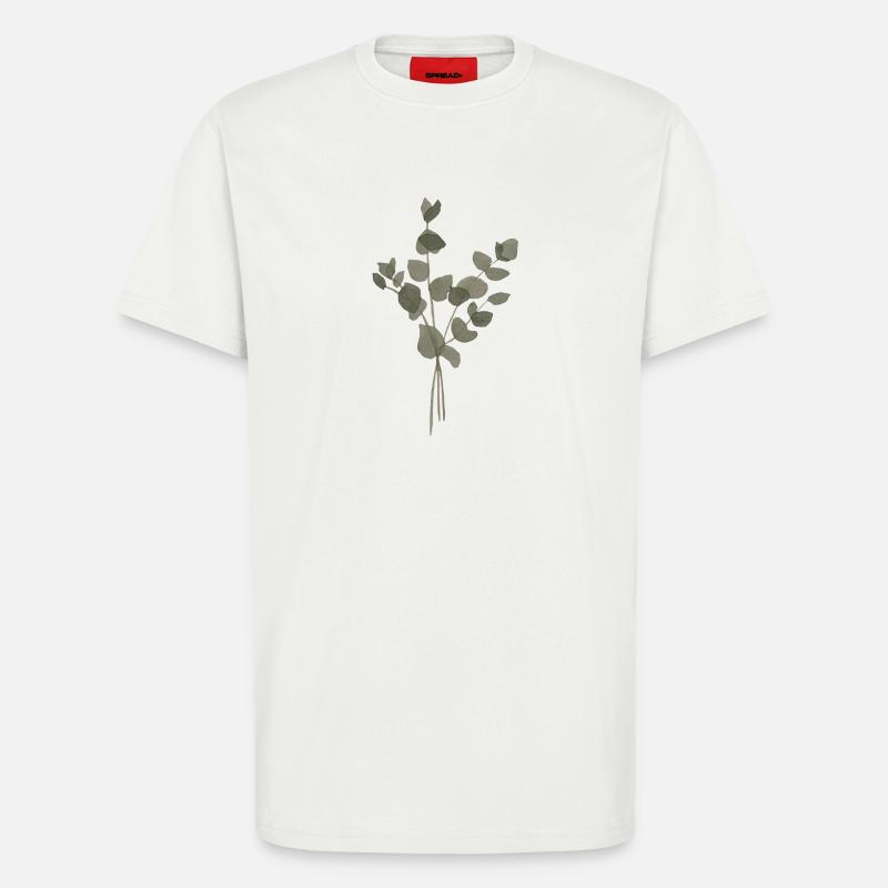 Eukalyptus-Aquarell - T-Shirt - made by SPREAD - OFF WHITE
