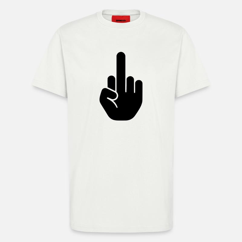 Mittelfinger - T-Shirt - made by SPREAD - OFF WHITE
