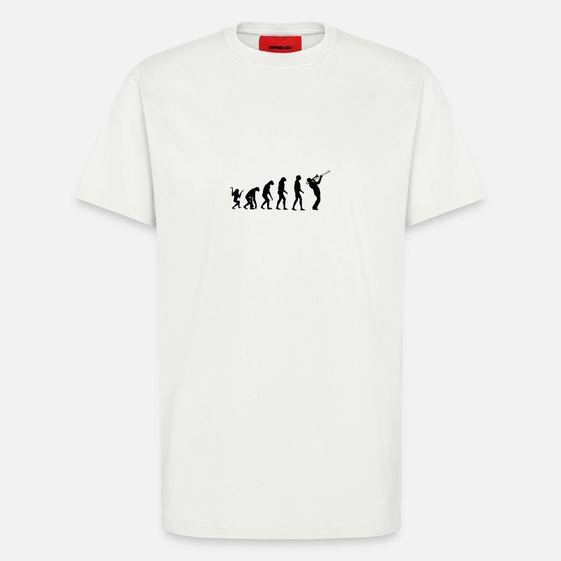 Evolution trombone - T-Shirt - made by SPREAD - OFF WHITE
