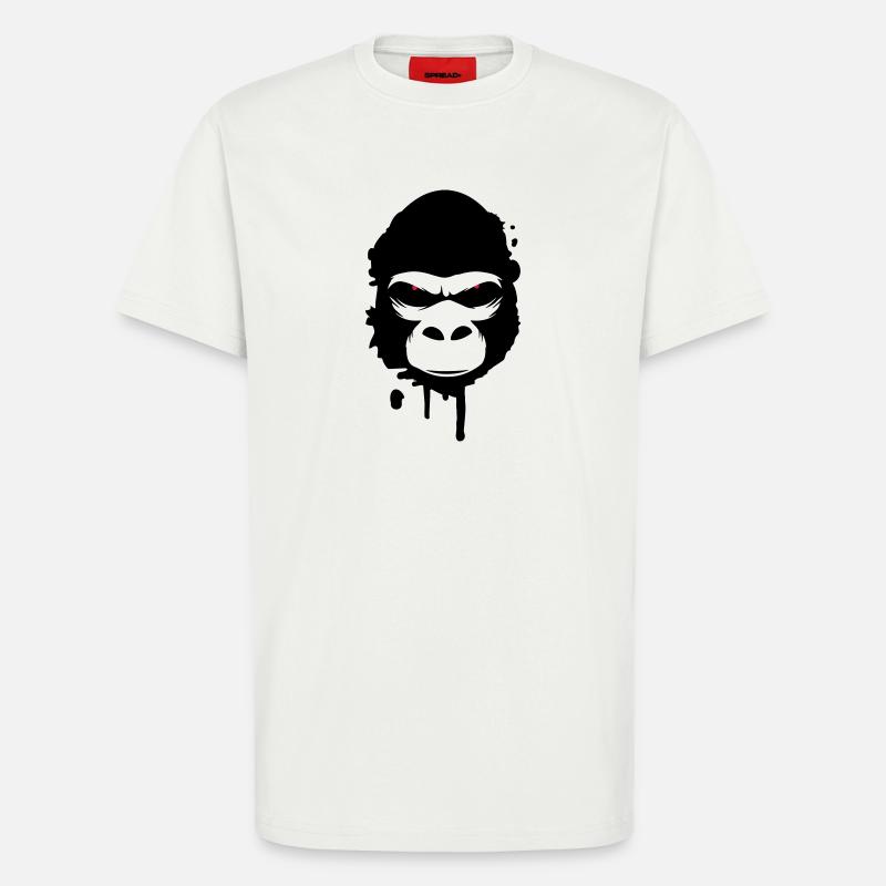 Ein Gorilla Kopf Graffiti - T-Shirt - made by SPREAD - OFF WHITE