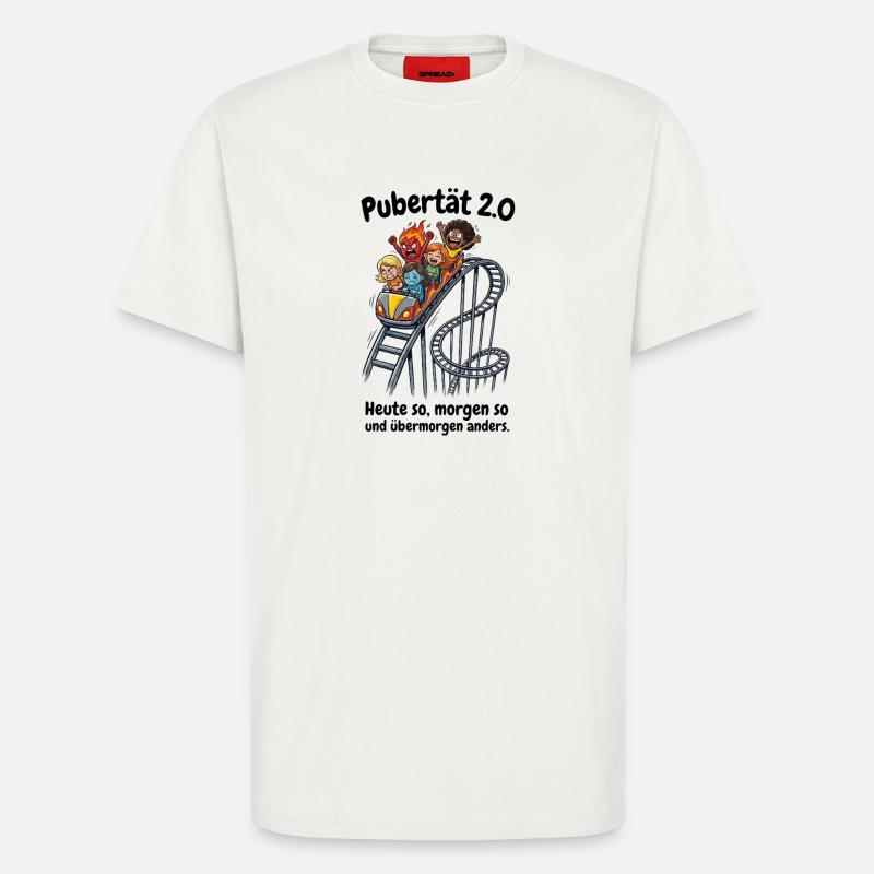 Pubertät 2.0 - Menopause & Achterbahn der Gefühle - T-Shirt - made by SPREAD - OFF WHITE