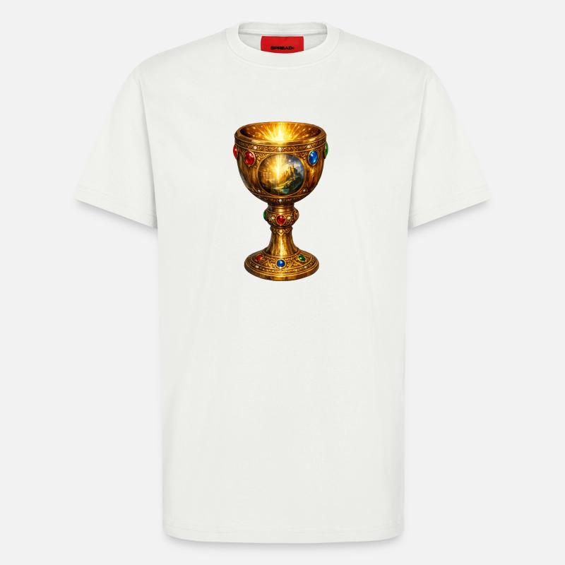 Saint Graal - T-shirt bio décontracté fabriqué en UE - OFF WHITE
