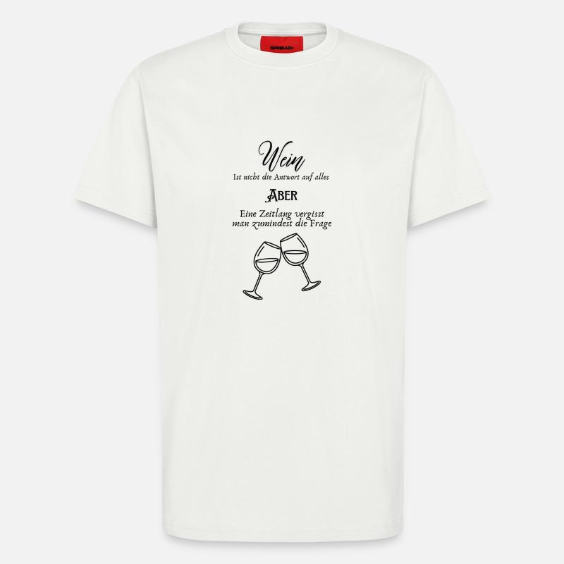 Wein - T-Shirt - made by SPREAD - OFF WHITE