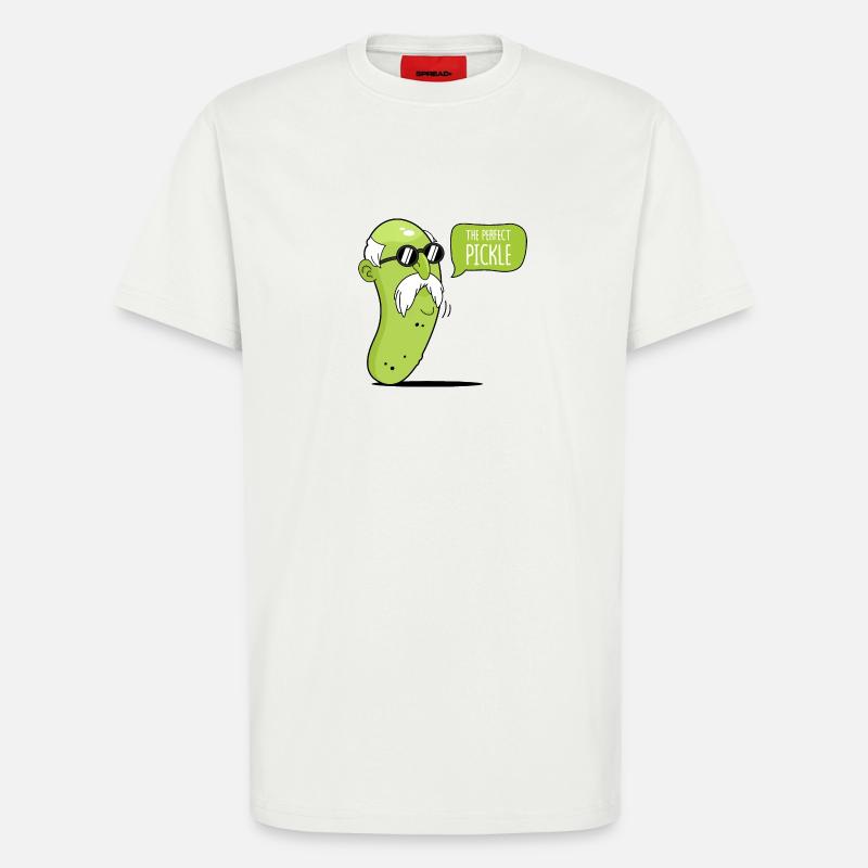 Le concombre parfait - T-shirt bio décontracté fabriqué en UE - OFF WHITE