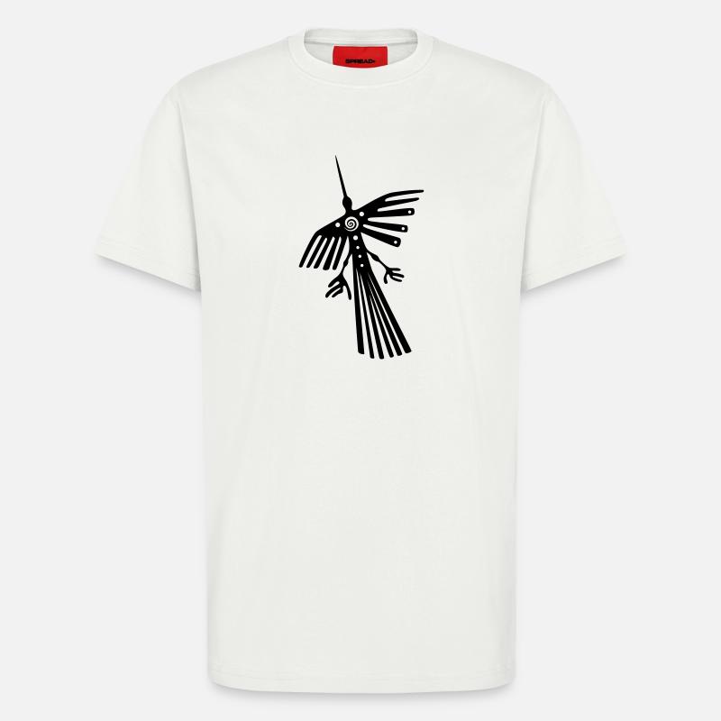 Nazca Linien, Kondor, condor - T-Shirt - made by SPREAD - OFF WHITE