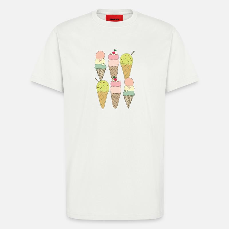 eisvariationen 6fach - T-Shirt - made by SPREAD - OFF WHITE