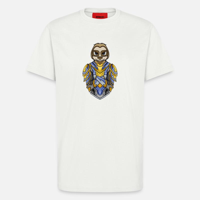 Knight Sloth cool - T-Shirt - made by SPREAD - OFF WHITE