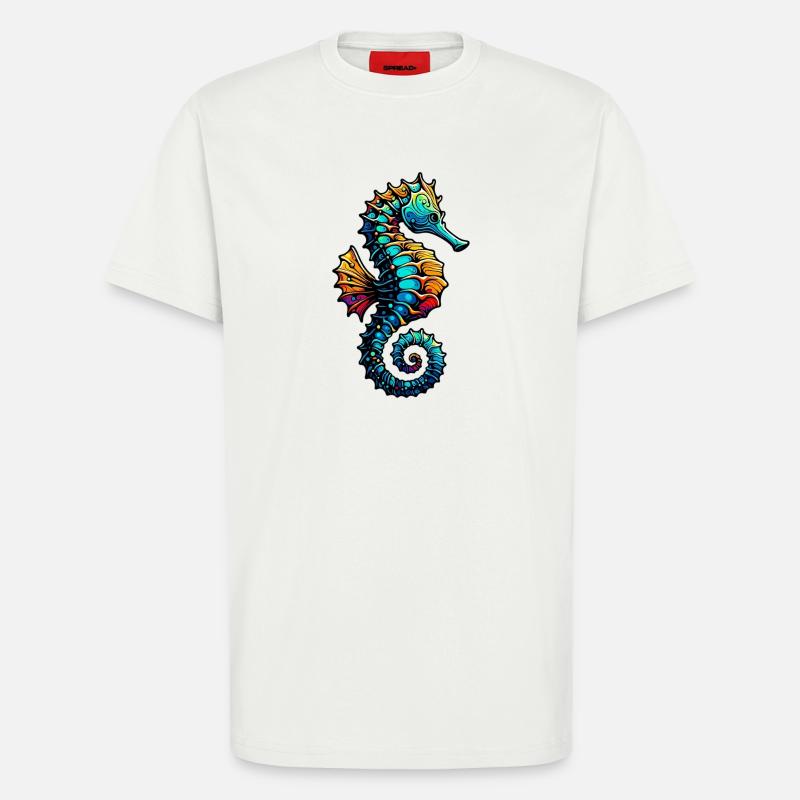 Seepferdchen - T-Shirt - made by SPREAD - OFF WHITE