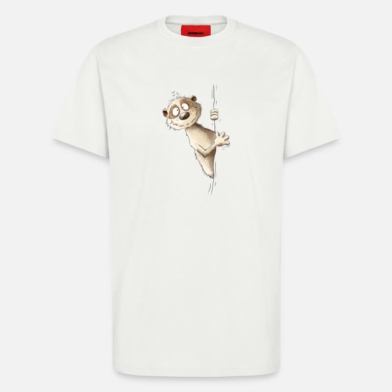 Drolliges Erdmännchen I Wildtier Tiere - T-Shirt - made by SPREAD - OFF WHITE