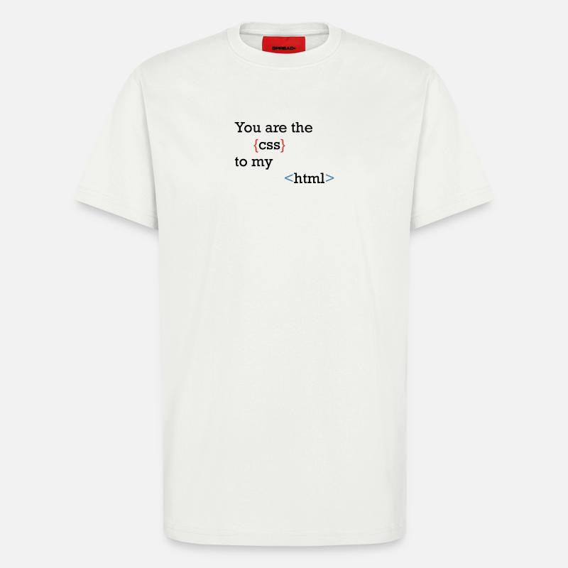 CodeSymbolik Geschweifte und Winkel - T-Shirt - made by SPREAD - OFF WHITE