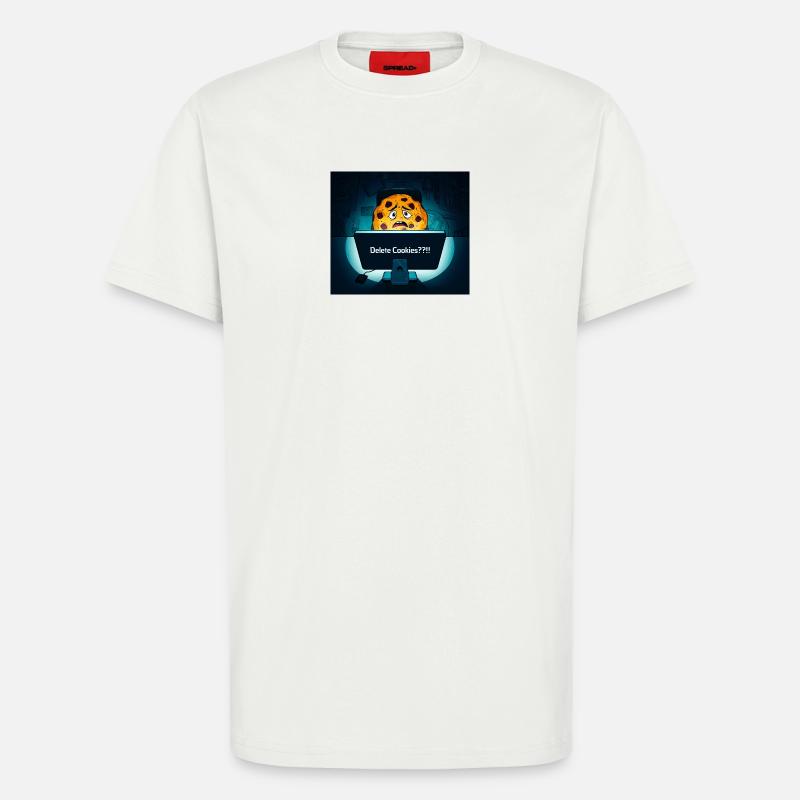 Schüchterne Kekse am Computer - T-Shirt - made by SPREAD - OFF WHITE